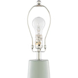 Modern European furniture - Pale Blue Ceramic Table Lamp - www.oroa.com
