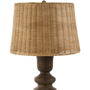   Modern European furniture - Rattan Brown Base Table Lamp - www.oroa.com | Oroa.com