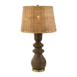 Modern European furniture - Rattan Brown Base Table Lamp - www.oroa.com