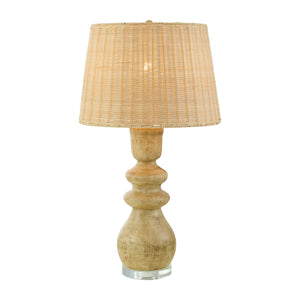   Modern European furniture - Rattan Light Brown Base Table Lamp - www.oroa.com | Oroa.com