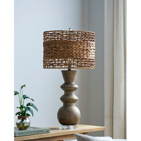 Modern European furniture - Braided Shade Accent Table Lamp - www.oroa.com