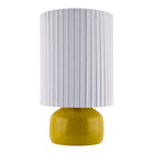 Modern European furniture - Reeded Linen Accent Table Lamp - www.oroa.com