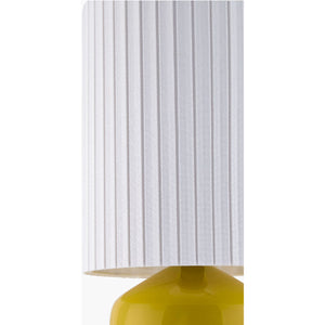   Reeded Linen Accent Table Lamp | Oroa.com