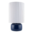 Modern European furniture - Reeded Linen Accent Table Lamp - www.oroa.com