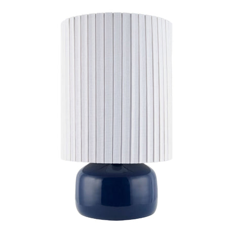 Modern European furniture - Reeded Linen Accent Table Lamp - www.oroa.com