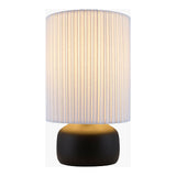 Modern European furniture - Reeded Linen Accent Table Lamp - www.oroa.com