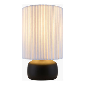   Reeded Linen Accent Table Lamp | Oroa.com