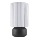 Modern European furniture - Reeded Linen Accent Table Lamp - www.oroa.com