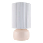 Modern European furniture - Reeded Linen Accent Table Lamp - www.oroa.com