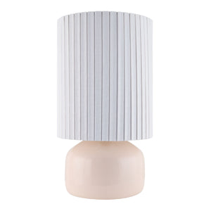   Reeded Linen Accent Table Lamp | Oroa.com