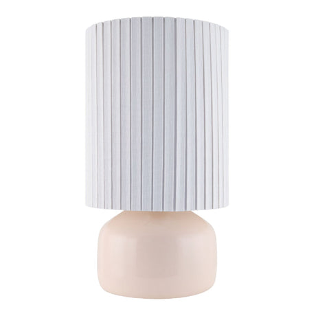 Modern European furniture - Reeded Linen Accent Table Lamp - www.oroa.com
