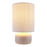 Modern European furniture - Reeded Linen Accent Table Lamp - www.oroa.com