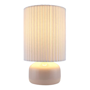   Reeded Linen Accent Table Lamp | Oroa.com