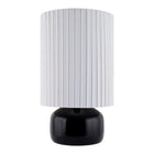 Modern European furniture - Reeded Linen Accent Table Lamp - www.oroa.com