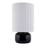 Modern European furniture - Reeded Linen Accent Table Lamp - www.oroa.com