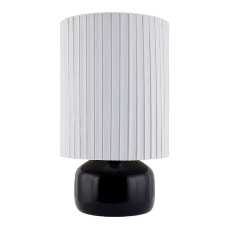 Modern European furniture - Reeded Linen Accent Table Lamp - www.oroa.com