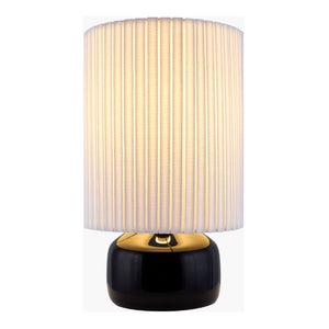   Reeded Linen Accent Table Lamp | Oroa.com