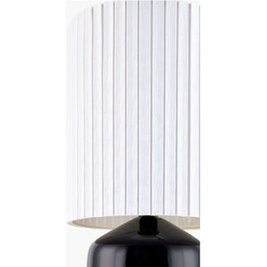   Reeded Linen Accent Table Lamp | Oroa.com