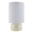 Modern European furniture - Reeded Linen Accent Table Lamp - www.oroa.com