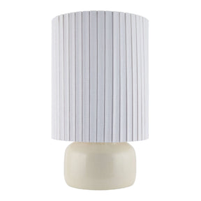 Modern European furniture - Reeded Linen Accent Table Lamp - www.oroa.com