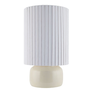   Reeded Linen Accent Table Lamp | Oroa.com