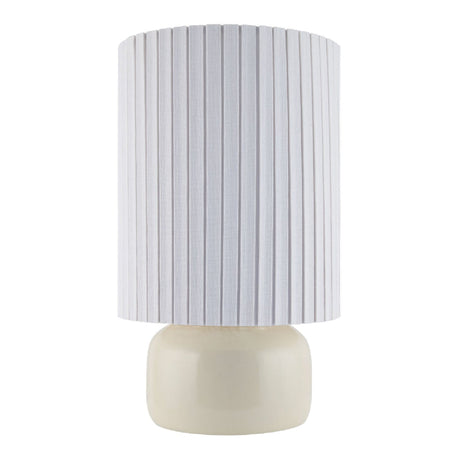 Modern European furniture - Reeded Linen Accent Table Lamp - www.oroa.com