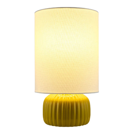 Modern European furniture - Fluted Ceramic Accent Table Lamp - www.oroa.com