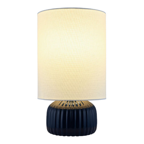 Modern European furniture - Fluted Ceramic Accent Table Lamp - www.oroa.com