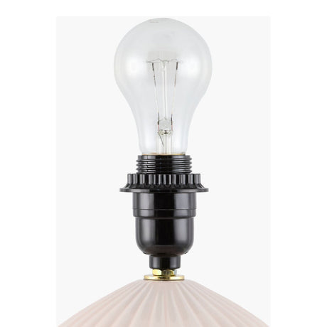 Modern European furniture - Fluted Ceramic Accent Table Lamp - www.oroa.com