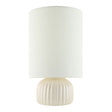 Modern European furniture - Fluted Ceramic Accent Table Lamp - www.oroa.com