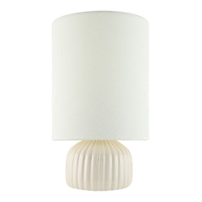 Modern European furniture - Fluted Ceramic Accent Table Lamp - www.oroa.com