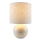 Modern European furniture - White Ceramic Sphere Table Lamp - www.oroa.com