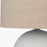 Modern European furniture - Gray Ceramic Sphere Table Lamp - www.oroa.com