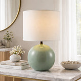 Modern European furniture - Round Ceramic Accent Table Lamp - www.oroa.com