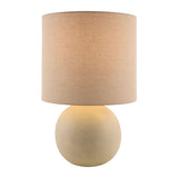 Modern European furniture - Round Glazed Ceramic Table Lamp - www.oroa.com
