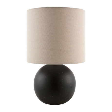 Modern European furniture - Round Glazed Ceramic Table Lamp - www.oroa.com