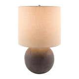 Modern European furniture - Round Glazed Ceramic Table Lamp - www.oroa.com