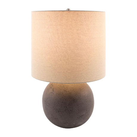 Modern European furniture - Round Glazed Ceramic Table Lamp - www.oroa.com