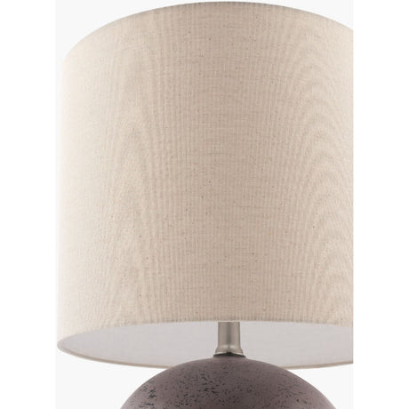 Modern European furniture - Round Glazed Ceramic Table Lamp - www.oroa.com