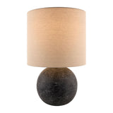 Modern European furniture - Round Glazed Ceramic Table Lamp - www.oroa.com