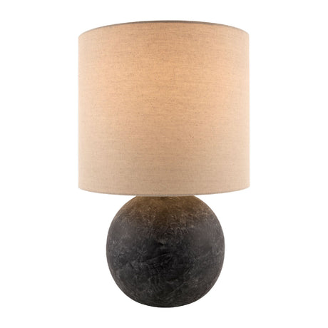 Modern European furniture - Round Glazed Ceramic Table Lamp - www.oroa.com
