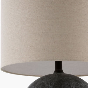   Round Glazed Ceramic Table Lamp | Oroa.com
