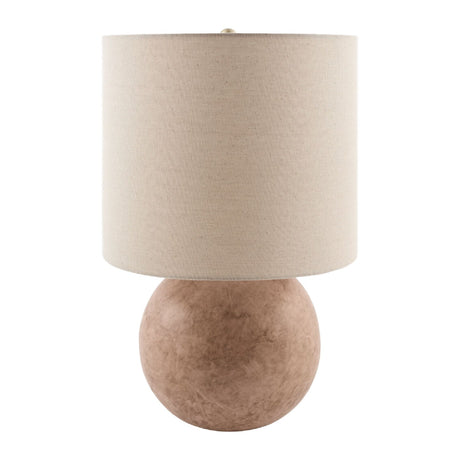 Modern European furniture - Round Glazed Ceramic Table Lamp - www.oroa.com