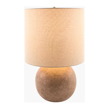 Modern European furniture - Round Glazed Ceramic Table Lamp - www.oroa.com