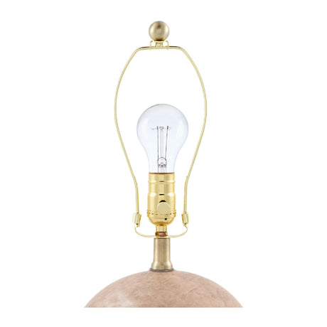 Modern European furniture - Round Glazed Ceramic Table Lamp - www.oroa.com