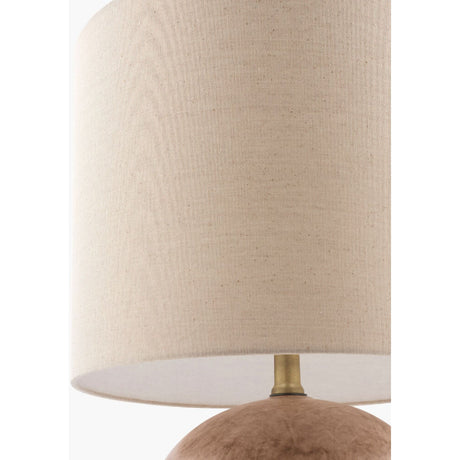 Modern European furniture - Round Glazed Ceramic Table Lamp - www.oroa.com