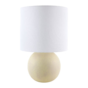 Modern European furniture - Round Glazed Ceramic Table Lamp - www.oroa.com
