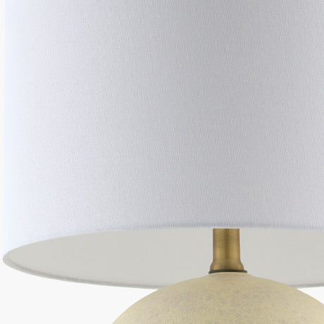 Modern European furniture - Round Glazed Ceramic Table Lamp - www.oroa.com