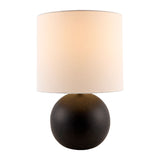 Modern European furniture - Round Glazed Ceramic Table Lamp - www.oroa.com
