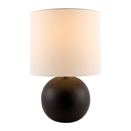 Modern European furniture - Round Glazed Ceramic Table Lamp - www.oroa.com